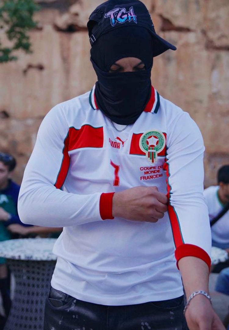 Maillot avec manches de l'équipe nationale du Maroc 1998