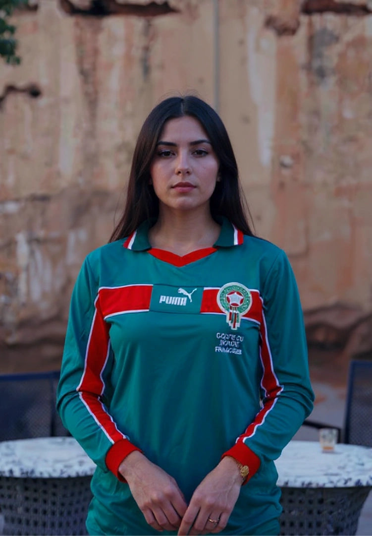 Maillot avec manches de l'équipe nationale du Maroc 1998