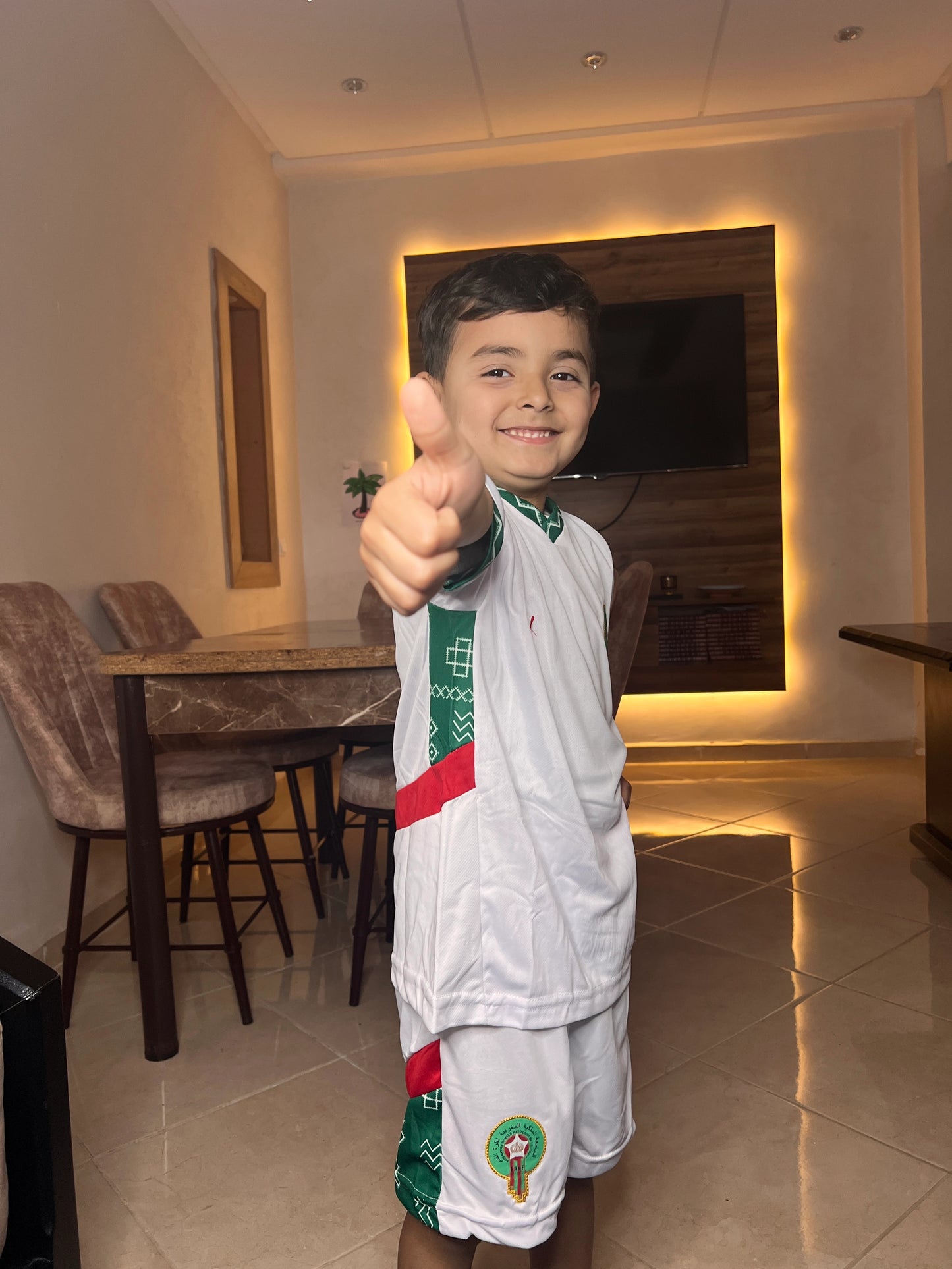 Maillot Enfant Maroc 2025 avec Short Officiel